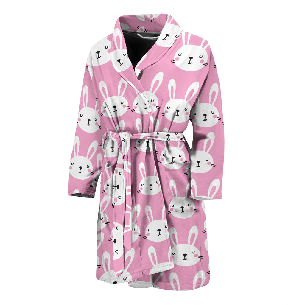 Rabbit Print Design LKS401 Men Bathrobe