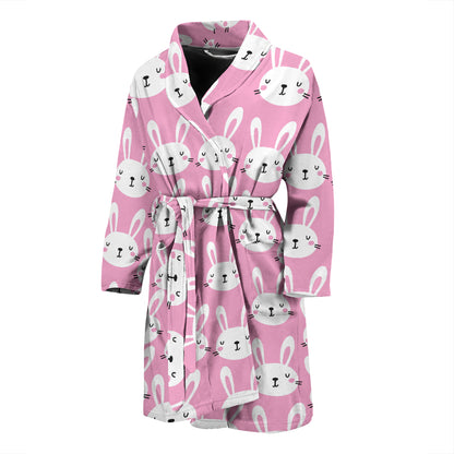Rabbit Print Design LKS401 Men Bathrobe