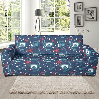 Scuba Equipment Print Design LKS302 Sofa Slipcover