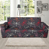 Dragonfly Pattern Print Design 01 Sofa Slipcover