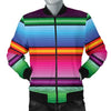 Mexican Blanket Colorful Print Pattern Men Bomber Jacket