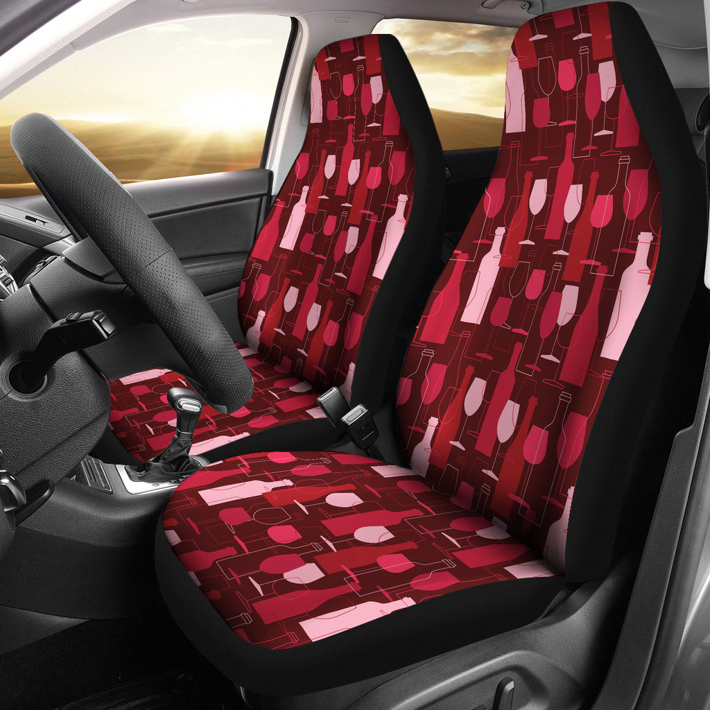Wine Print Design LKS304 Car Seat Covers