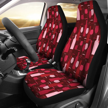 Wine Print Design LKS304 Car Seat Covers