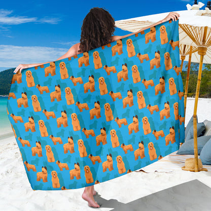Briards Pattern Print Design 01 Sarong Pareo Wrap