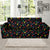 Christmas Light Pattern Print Design 04 Sofa Slipcover