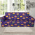 Mardi Gras Pattern Print Design 03 Sofa Slipcover