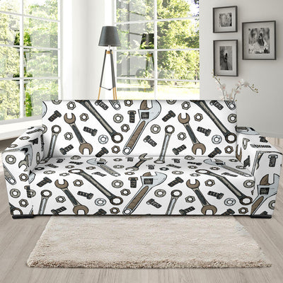 Mechanic Pattern Print Design 03 Sofa Slipcover