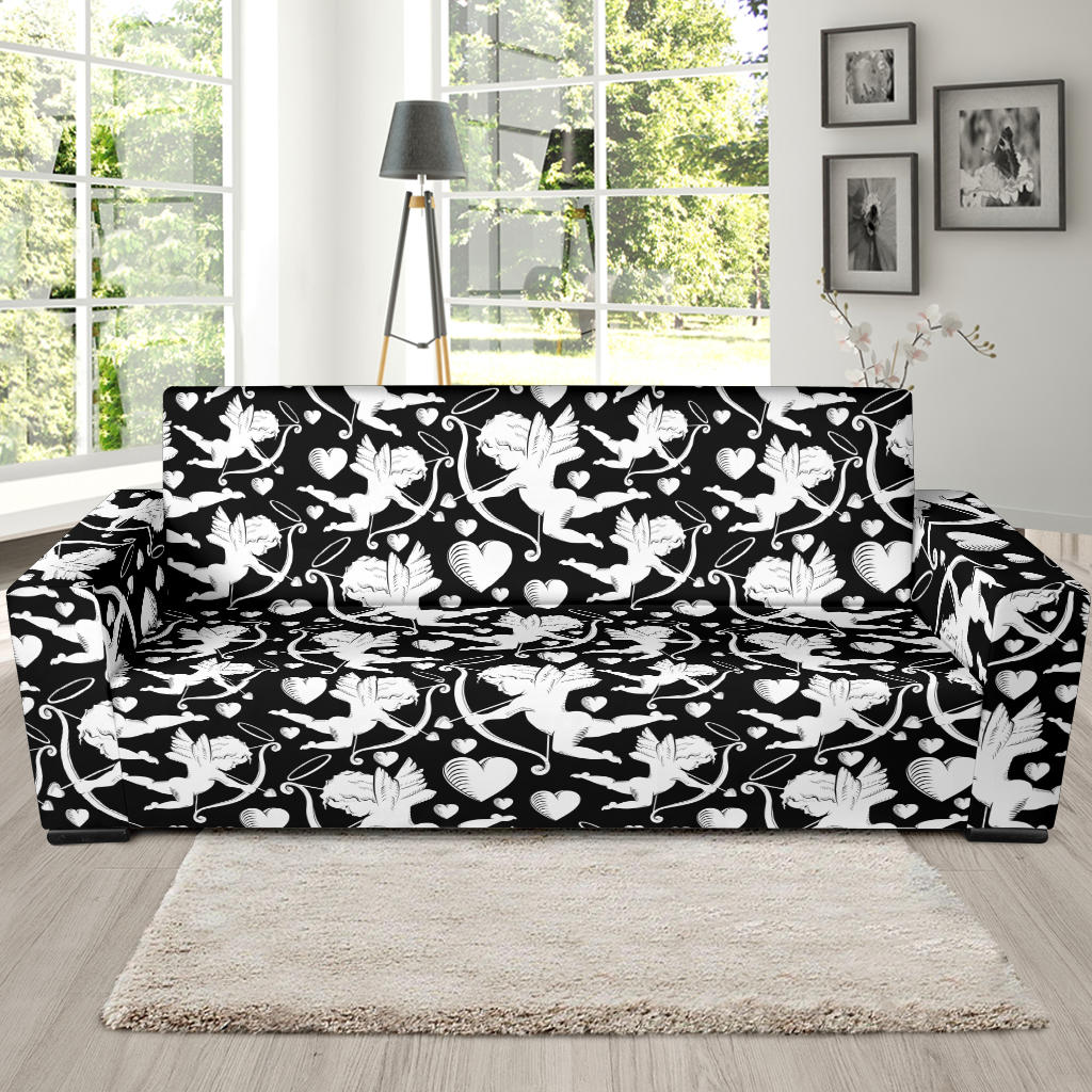 Cupid Pattern Print Design 04 Sofa Slipcover