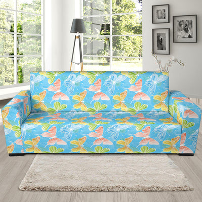 Butterfly Pattern Print Design 05 Sofa Slipcover