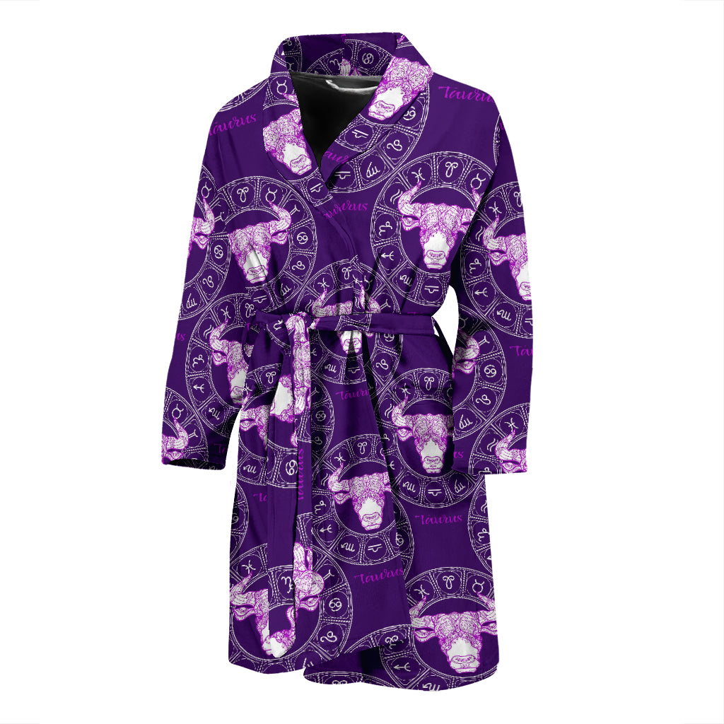 Taurus Print Design LKS303 Men Bathrobe
