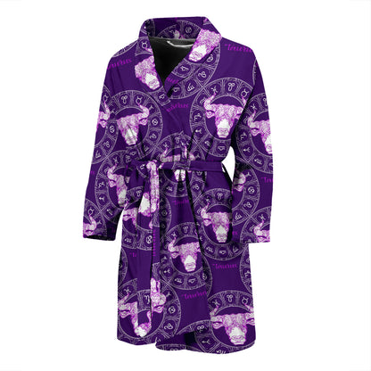 Taurus Print Design LKS303 Men Bathrobe