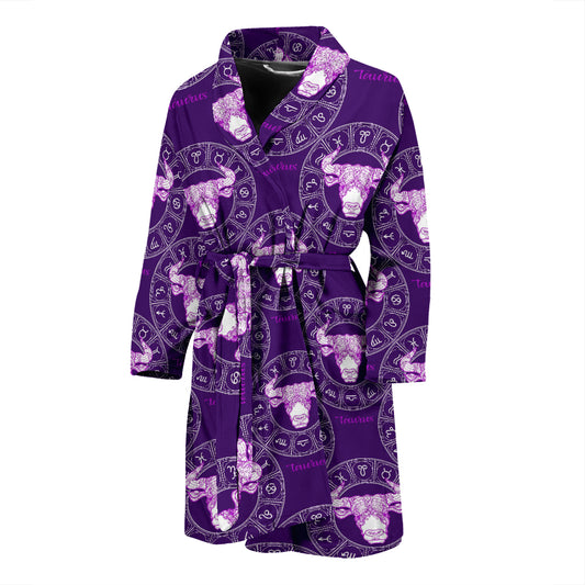 Taurus Print Design LKS303 Men Bathrobe