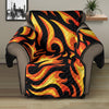 Flame Fire Design Pattern Recliner Cover Protector