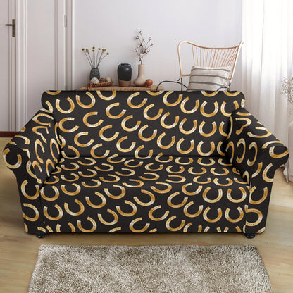 Horseshoe Print Design LKS304 Loveseat Couch Slipcover