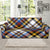 Madras Pattern Print Design 01 Sofa Slipcover