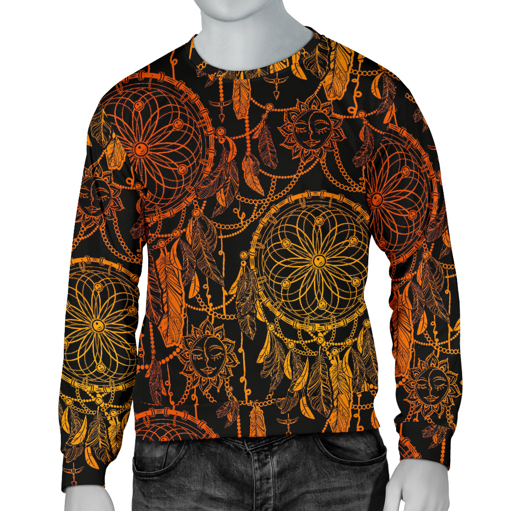 Dream catcher Sun and Moon Men Long Sleeve Sweatshirt
