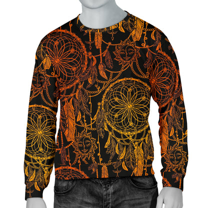 Dream catcher Sun and Moon Men Long Sleeve Sweatshirt