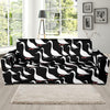 Goose Pattern Print Design 01 Sofa Slipcover