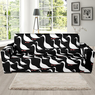 Goose Pattern Print Design 01 Sofa Slipcover