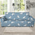 Ice Skate Pattern Print Design 02 Sofa Slipcover