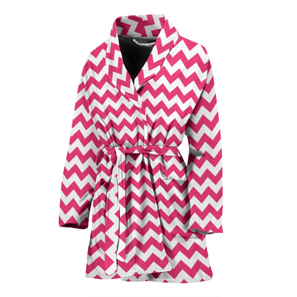 Chevron Print Design LKS402 Women Bathrobe