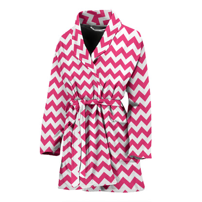 Chevron Print Design LKS402 Women Bathrobe
