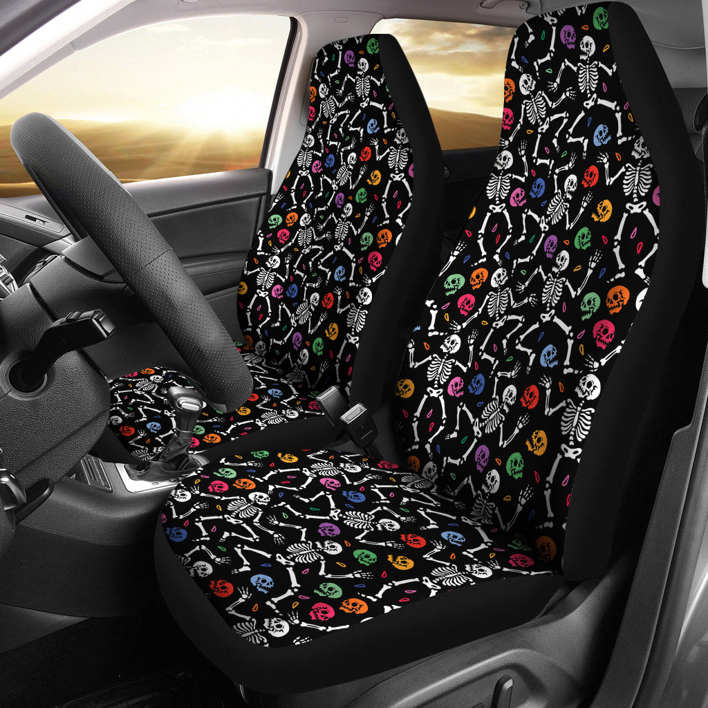 Skeleton Print Design LKS307 Car Seat Covers