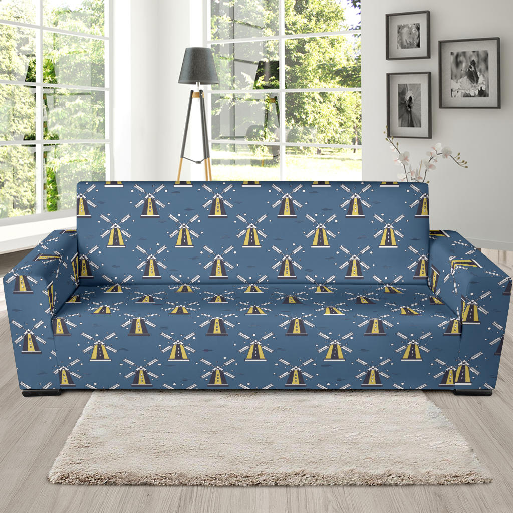 Windmill Pattern Print Design 03 Sofa Slipcover