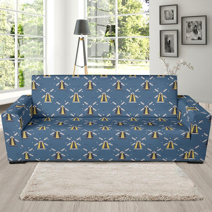 Windmill Pattern Print Design 03 Sofa Slipcover