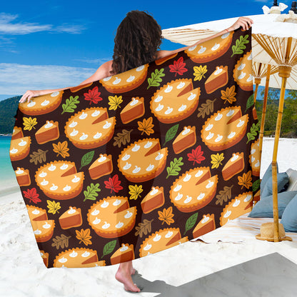 Pie Pattern Print Design A03 Sarong Pareo Wrap