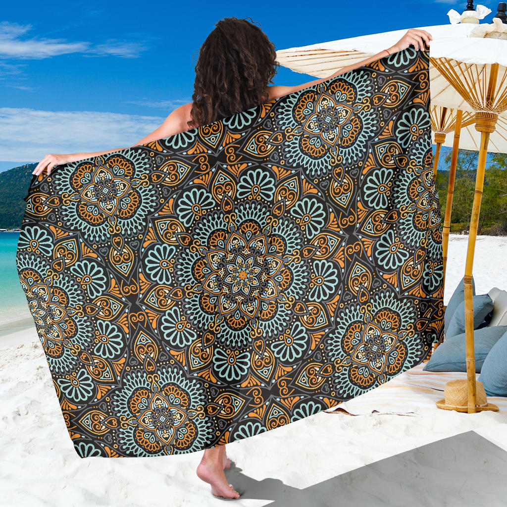 Mandala Pattern Print Design 05 Sarong Pareo Wrap