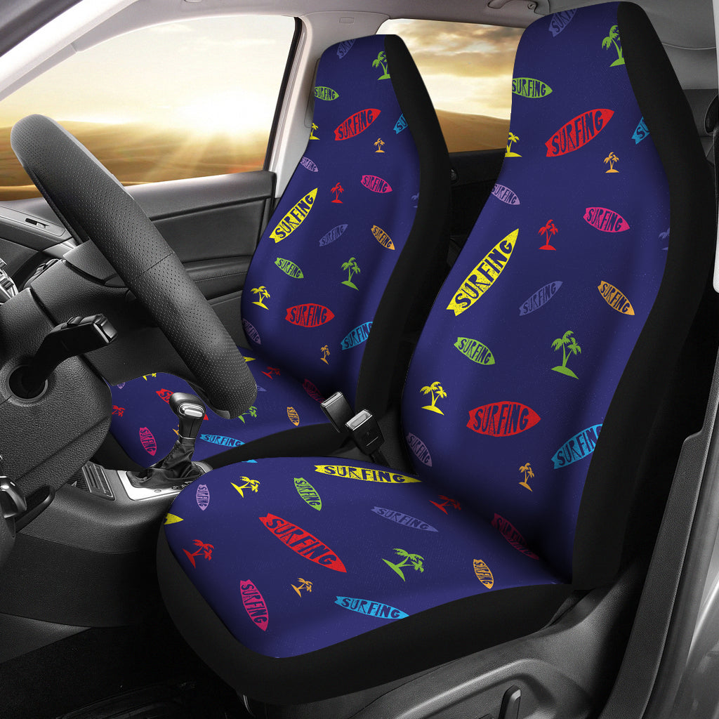 Surfboard Print Design LKS305 Car Seat Covers