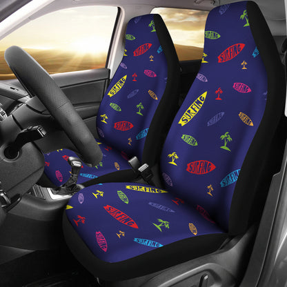 Surfboard Print Design LKS305 Car Seat Covers