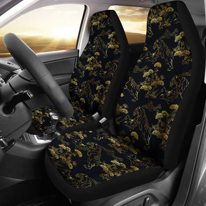 Tiger Japan Style Print Design LKS305 Car Seat Covers