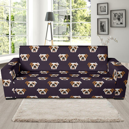 Bulldogs Pattern Print Design 03 Sofa Slipcover