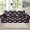 Bulldogs Pattern Print Design 03 Sofa Slipcover