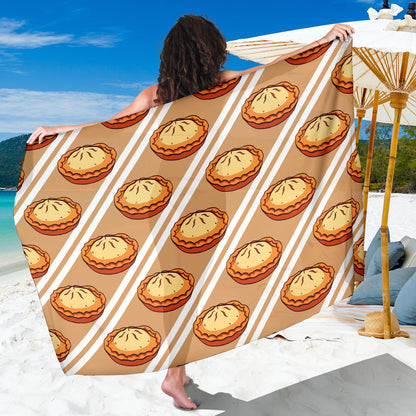 Pie Pattern Print Design A02 Sarong Pareo Wrap