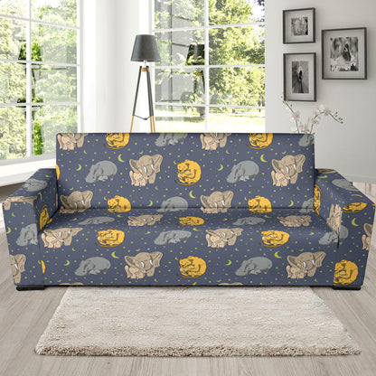 Safari Elephant Lion Print Design LKS303 Sofa Slipcover