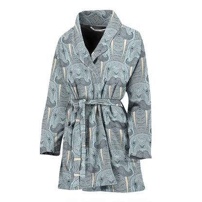 Walrus Print Design LKS402 Women Bathrobe