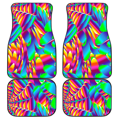 Psychedelic Trippy Pattern Car Floor Mats Front Back