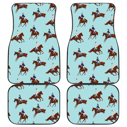 Equestrian Horse Riding Car Floor Mats Front Back