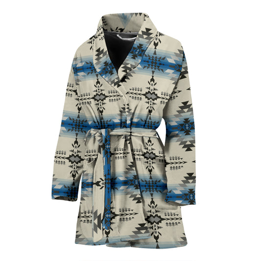Southwest Pattern Print Design LKS304 Women Bathrobe