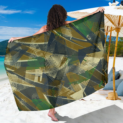 Military Camouflage Pattern Print Design 01 Sarong Pareo Wrap