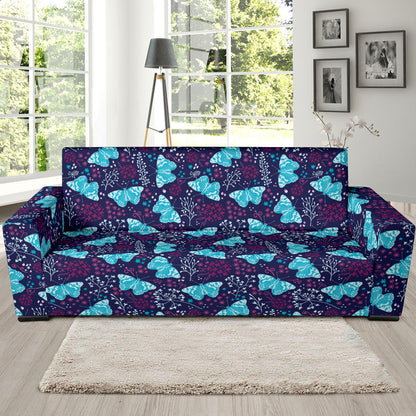 Butterfly Pattern Print Design 011 Sofa Slipcover