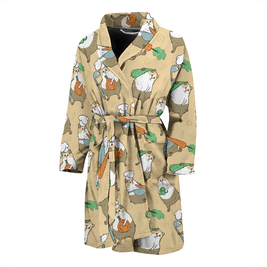 Guinea Pig Print Design LKS401 Men Bathrobe