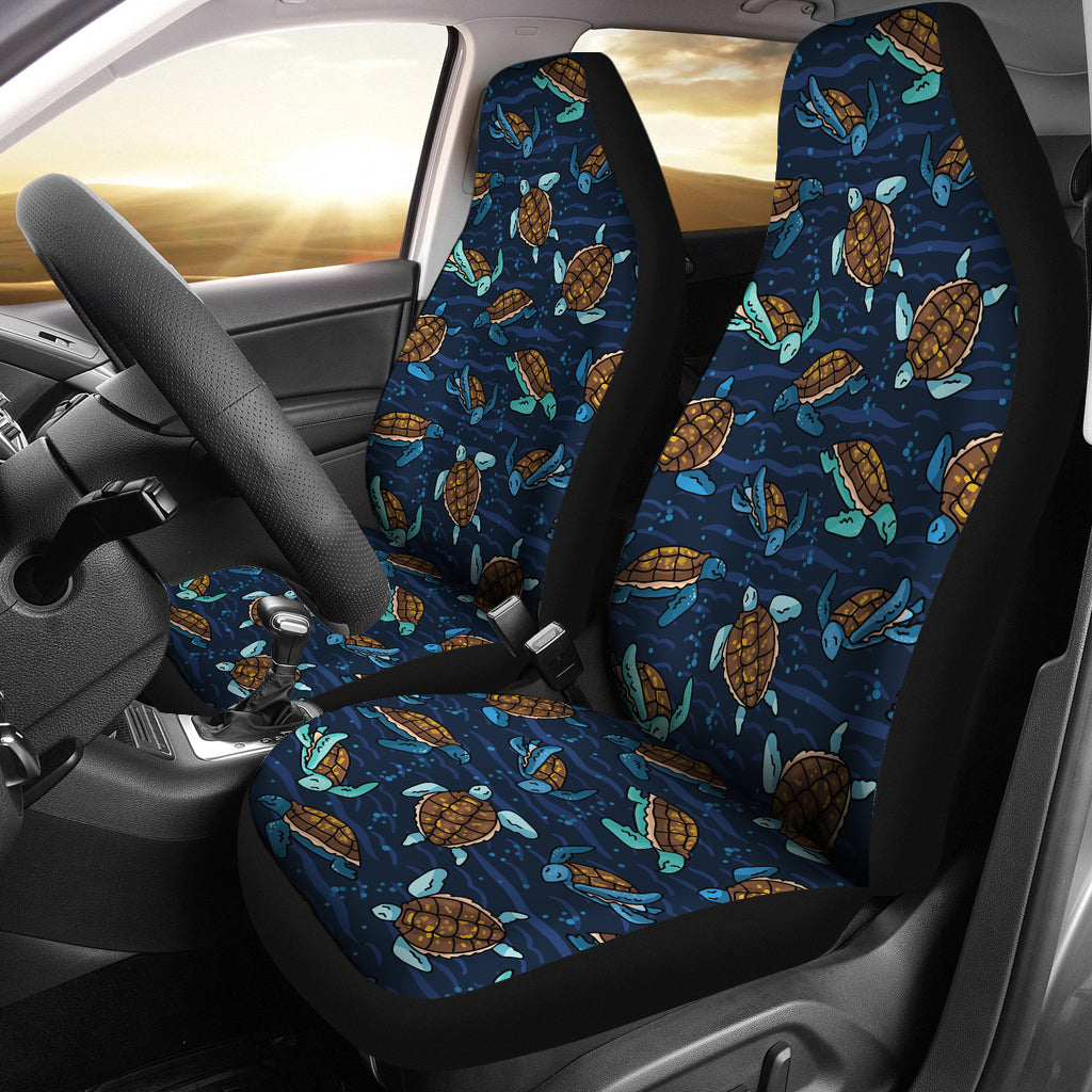 Sea Turtle Print Design LKS3011 Car Seat Covers