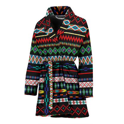 Southwest Pattern Print Design LKS302 Women Bathrobe