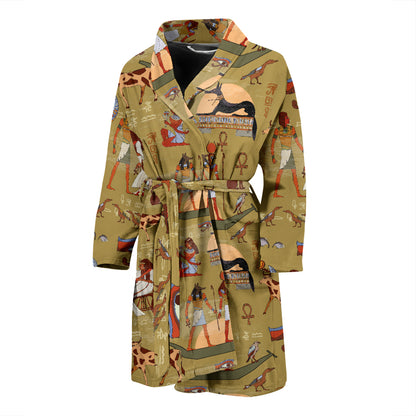 Ancient Greek Classic Pattern Design LKS305 Men Bathrobe