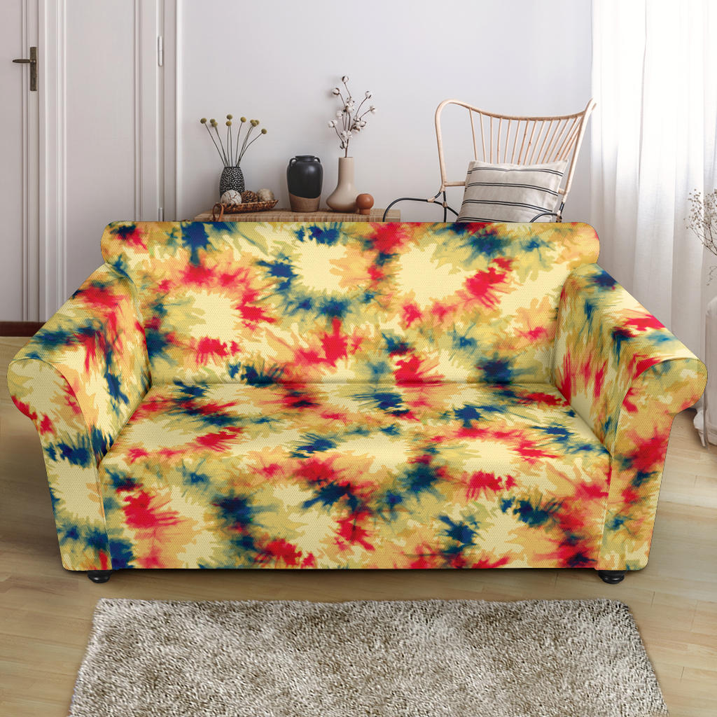 Tie Dye Print Design LKS302 Loveseat Couch Slipcover
