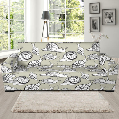 Snail Pattern Print Design 03 Sofa Slipcover